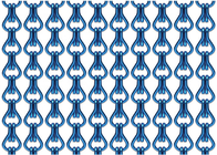 Chuỗi hợp kim nhôm Liên kết trang trí Màn hình dây lưới Màu xanh lam