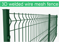 3 gấp 3d Curved Wire Mesh hàng rào màu xanh lá cây Pvc phủ hàn
