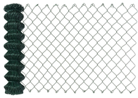 9 Gauge Green Chain Link hàng rào hình dạng lỗ kim cương