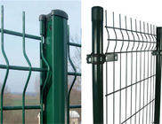 Hàng rào lưới thép bảo vệ an toàn 3D cong màu xanh lá cây 4,5mm