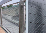 Cầu thang 6mm Dây an toàn Dây lưới Lỗ kim cương Hàng rào thép không gỉ 316