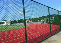 Hàng rào liên kết chuỗi xanh 50mm Kim cương lỗ Pvc tráng cho sân vận động