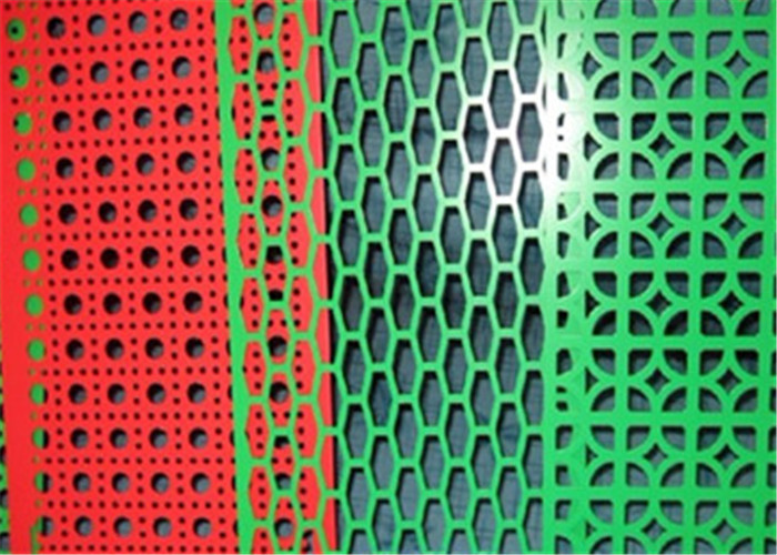 Lưới kim loại tráng nhựa PVC nhiều màu, Lưới thép đục lỗ Độ dày 0,5mm
