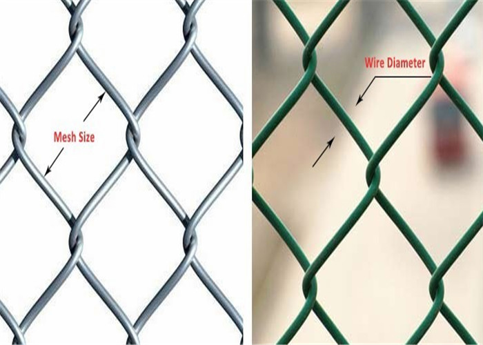 Đường cao tốc sử dụng hàng rào kim cương liên kết hàng rào dây sắt mạ kẽm PVC xanh tráng