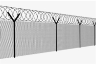 Hàng rào liên kết chuỗi 50x50mm 1.2 M Mạ kẽm nhúng nóng với dây thép gai
