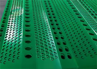 Green Galvanized bột phủ chống gió tấm hàng rào tấm lỗ hình dạng lỗ tùy chỉnh