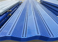 Galvanized Iron Windbreak Fence Panel Dễ cài đặt 100% Polyester Fill 25% - 40% Aperture Opening