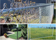 Đồng cỏ sử dụng hàng rào lưới dây / hàng rào liên kết chuỗi Pvc xanh cao 1,2m