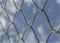 Lưới thép không gỉ an ninh, hàng rào cáp động vật kéo cao