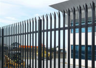 Chiều cao 2500mm mạ kẽm loại cường độ cao An ninh thép Palisade Hàng rào bảo vệ an toàn