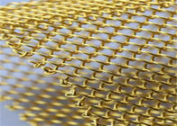 Màu vàng SS316 Trang trí lưới dệt lưới cho rèm và bộ chia không gian