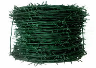Sợi dây thép gai xoắn bằng sợi PVC phủ màu xanh lá cây sử dụng nông nghiệp