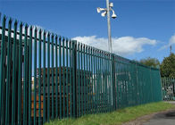 D Phần màu xanh lá cây sơn tĩnh điện bằng thép hàng rào lưới thép