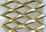 Kiến trúc lưới kim loại màu vàng mở rộng bằng nhôm nâng lên 550mm