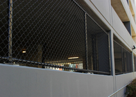 Độ bền cao 2mm PVC tráng liên kết chuỗi hàng rào Chống trộm Màn hình cửa sổ màu đen