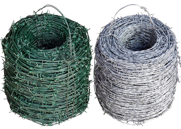 12kg Cuộn dây thép gai 1.2mm Trang trại sử dụng mạ kẽm và tráng nhựa PVC