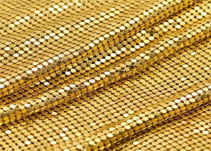 Kim loại lưới thép trang trí phẳng 2,5m vàng