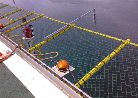 Dây cáp Ss chiều rộng 1,5m Lưới an toàn Helideck cho chu vi